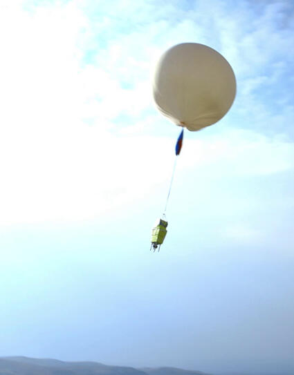 In flight